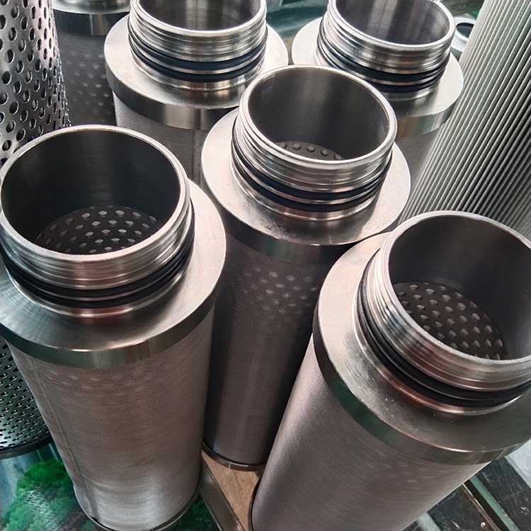 華豫生產(chǎn)供應濾網(wǎng)式濾芯 上下機加工端蓋 丁腈膠圈